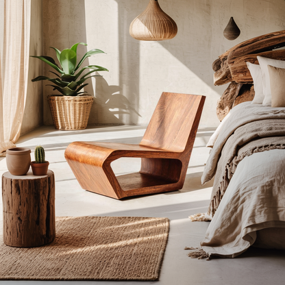 Handcrafted Accent Chair For Bedroom Decor