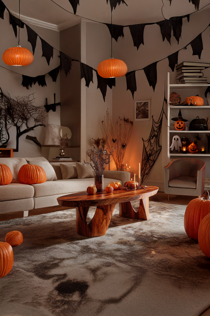 Farmhouse Wooden Live Edge Coffee Table For Living Room Halloween Decor SILDTTNHCF012