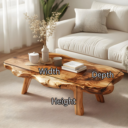 Functional Vintage Natural Wood Coffee Table For Stylish Living Rooms SILDTCF125