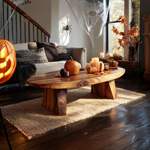 Farmhouse Wooden Live Edge Coffee Table Furniture Decor Witchy Touch SILDTTNHCF019