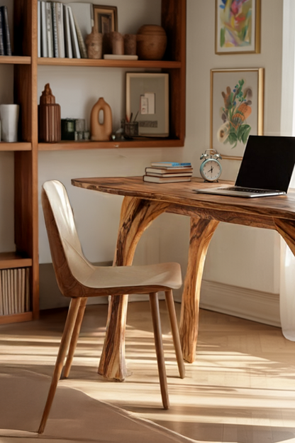 Farmhouse Solid Wood Desk For Bedroom Or Creative Workspace