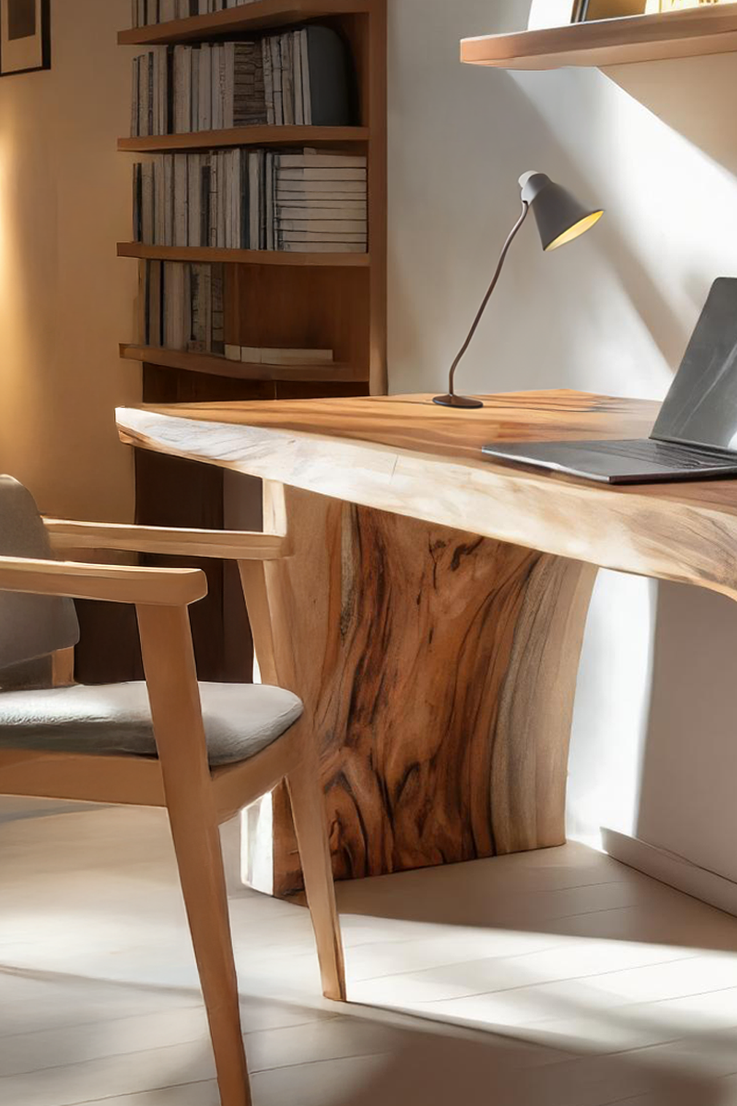 Farmhouse Wooden Desk For Home Workspace And Decor