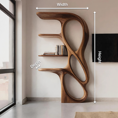 Contemporary Art Bookshelf For Living Room Decor