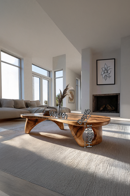 Farmhouse Live Edge Coffee Table For Entryway Design Space SILDTTRCF028