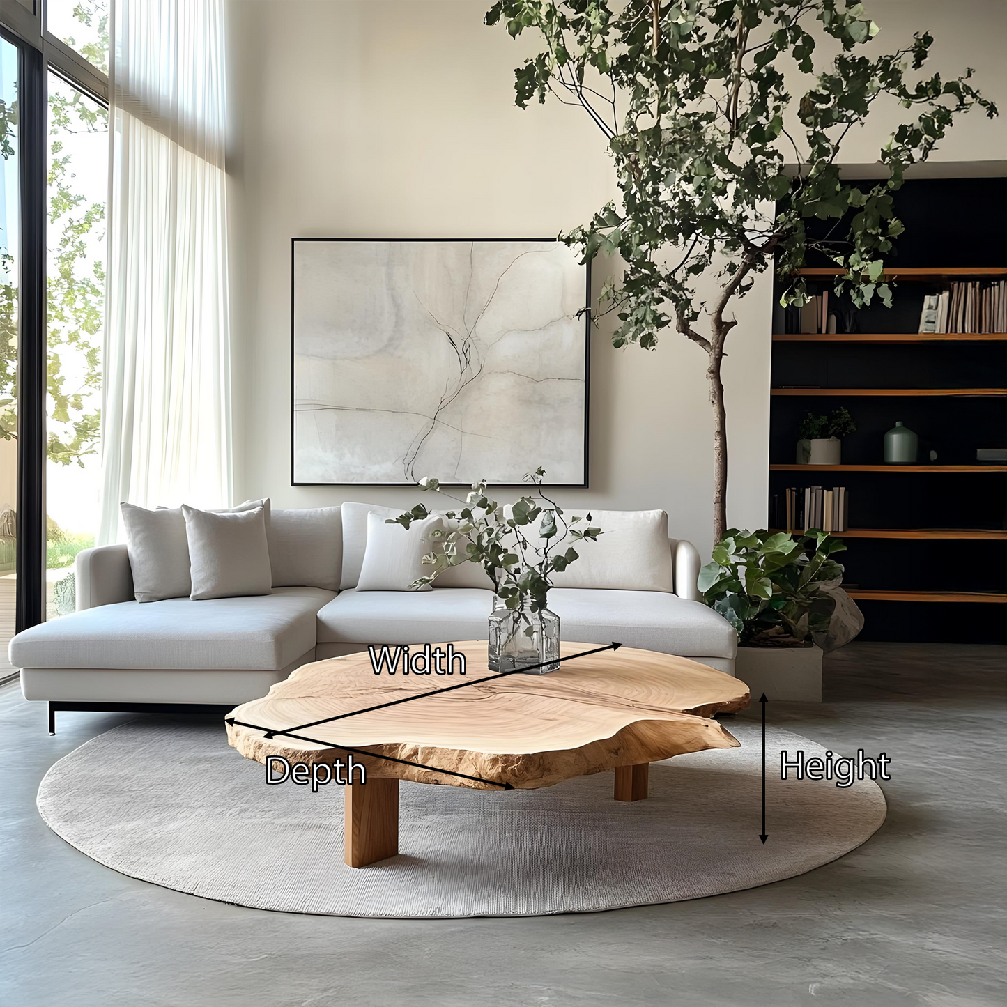 Farmhouse Solid Wood Table For Living Room Use SILDTTRCF001