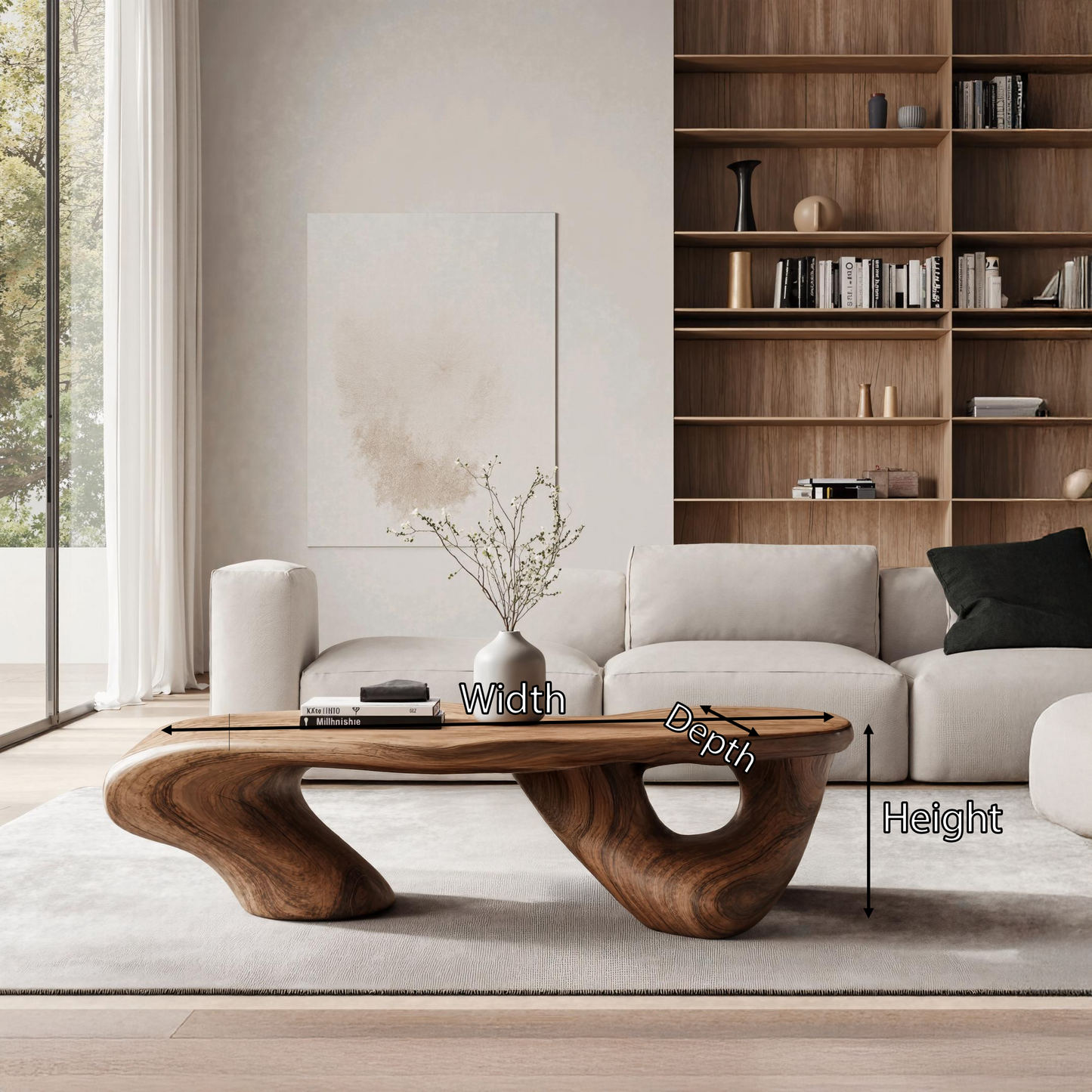 Handcrafted Low Table For Functional Room Setup SILDTTRCF015