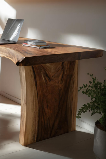 Farmhouse Wooden Desk For Home Workspace And Decor