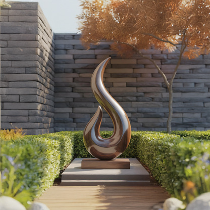 Handcrafted Abstract Sculpture For Outdoor Wall Design