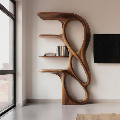 Contemporary Art Bookshelf For Living Room Decor