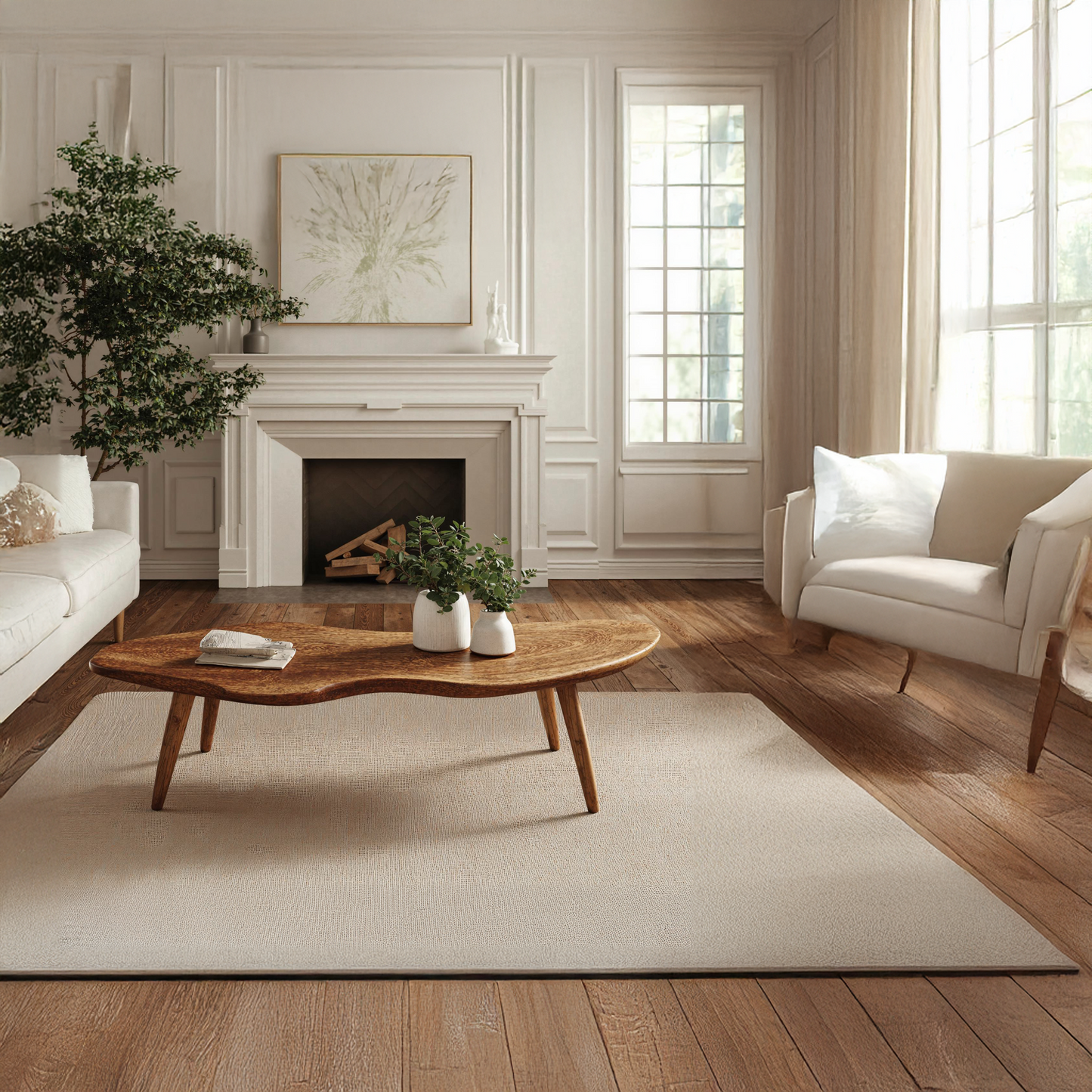 Handcraft Wood Coffee Table Unique Design SILDTCF064