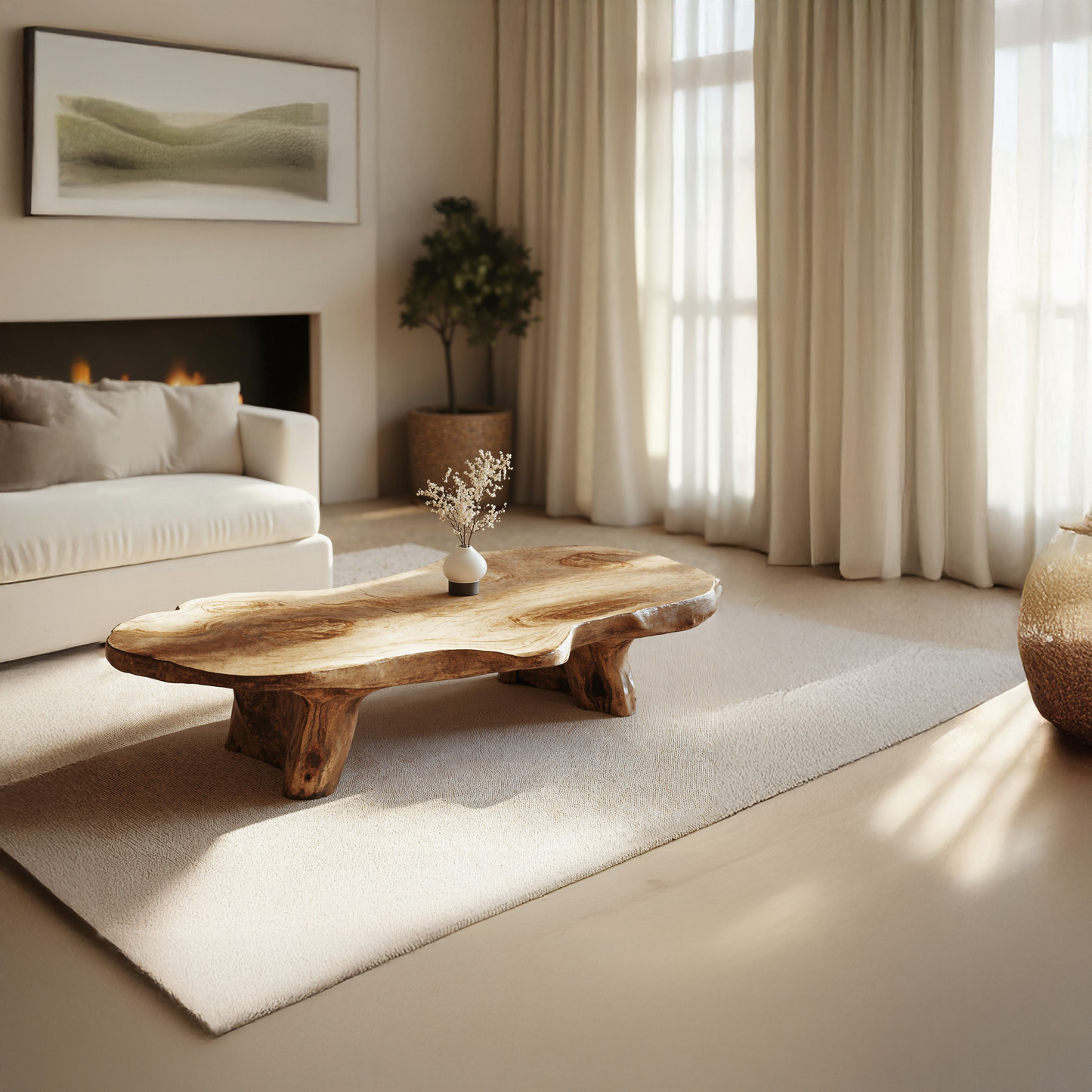 Handcrafted Coffee Table Unique Coffee Table SILDTCF046