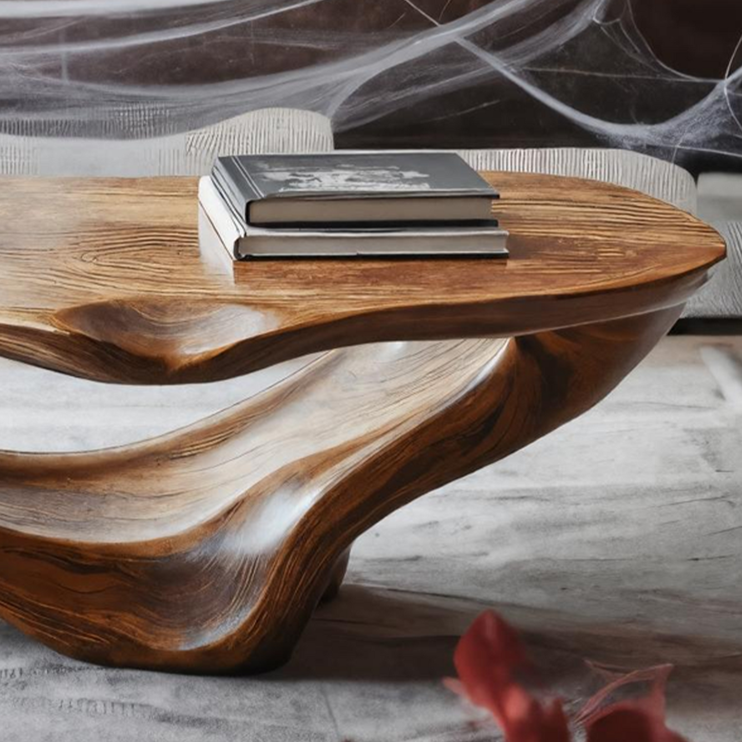 Farmhouse Live Edge Coffee Table For Living Room Halloween Decoration SILDTTNHCF006