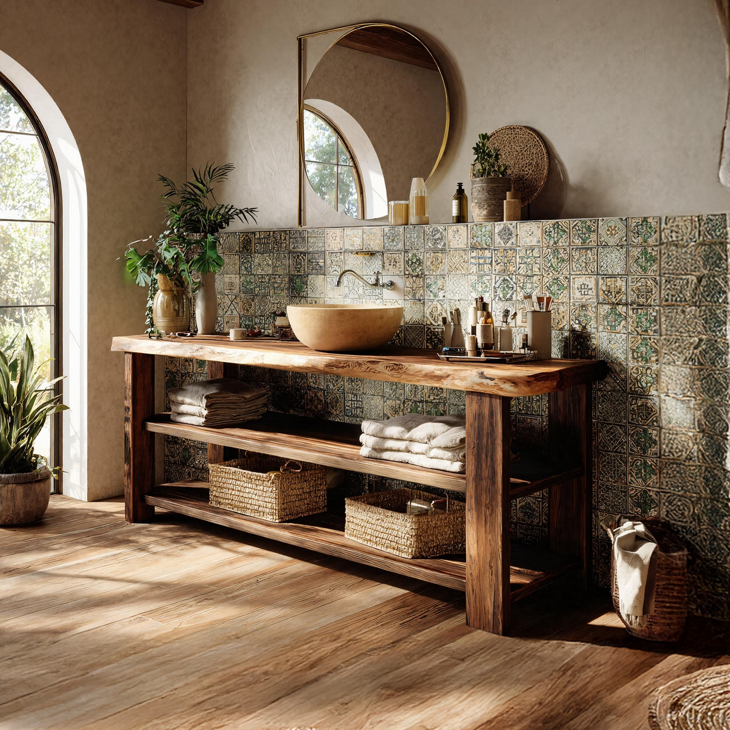 Farmhouse Vanity With Storage For Bathroom Decor Ideas