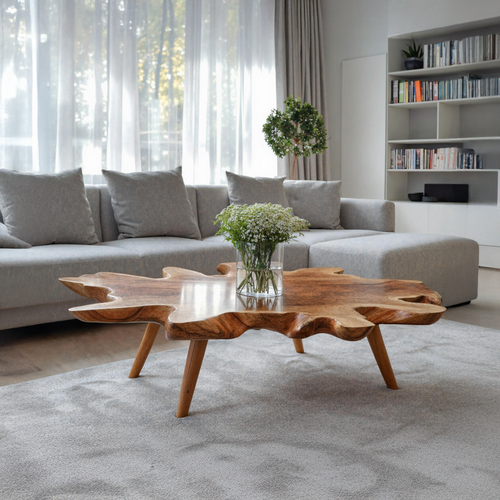 Handcrafted Low Table For Wooden Room Decor SILDTTNCF026