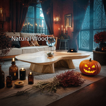 Handcrafted Live Edge Coffee Table For Living Room Halloween Style SILDTTNHCF003