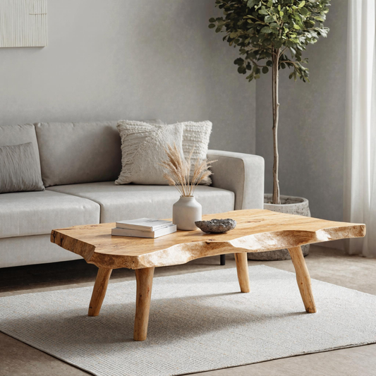 Farmhouse Wooden Coffee Table For Furniture Decor SILDTCF135