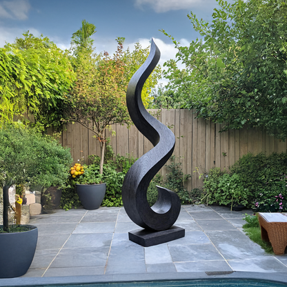 Handcrafted 3D Wood Art For Garden Focal Point Design