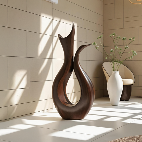 Farmhouse Abstract Sculpture For Furniture Rustic Decor